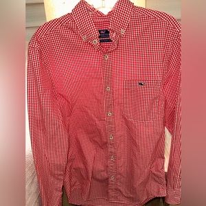 Red button up